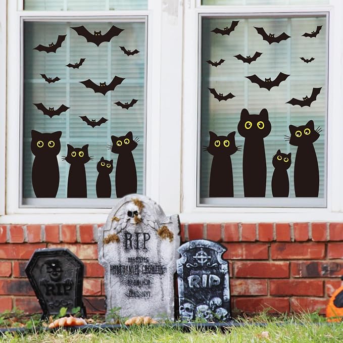 Halloween Black Cat Window Clings image 4