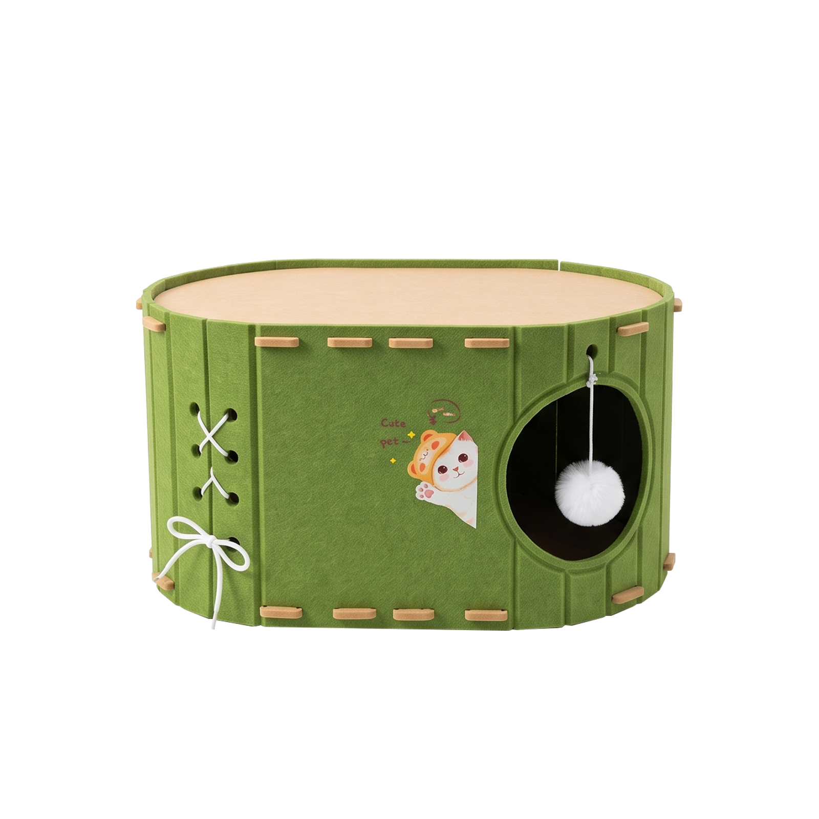 Green Single-layer Cat Toy image 3
