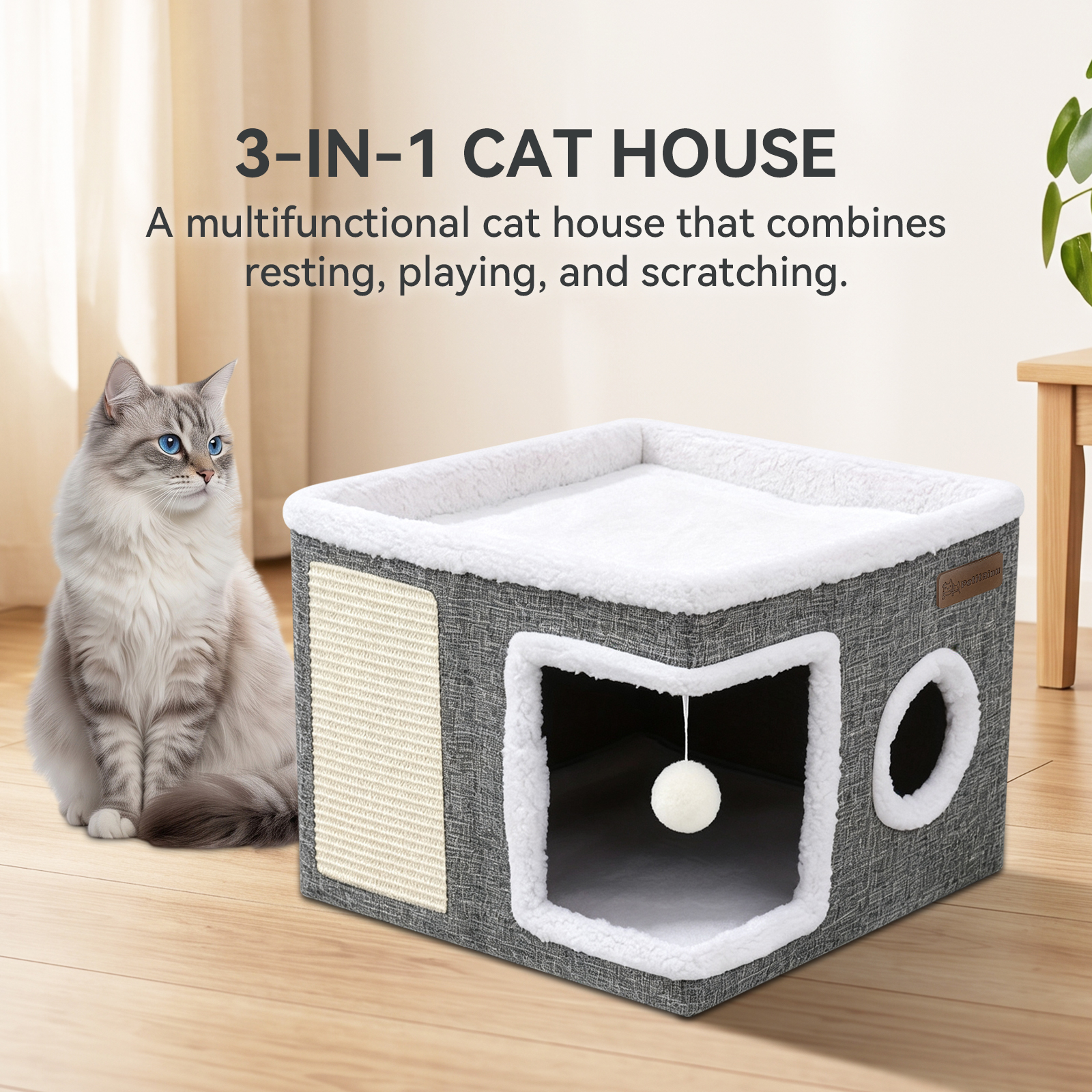 Side-opening Cat Bed image 7