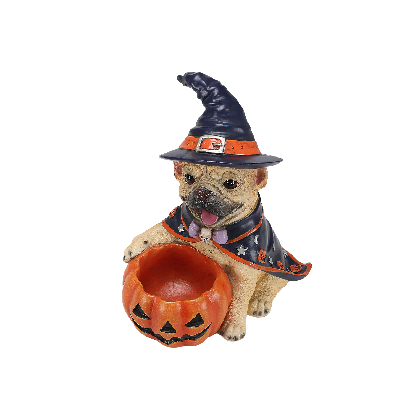 Halloween French Witch Puppy Pumpkin Bowl image 16