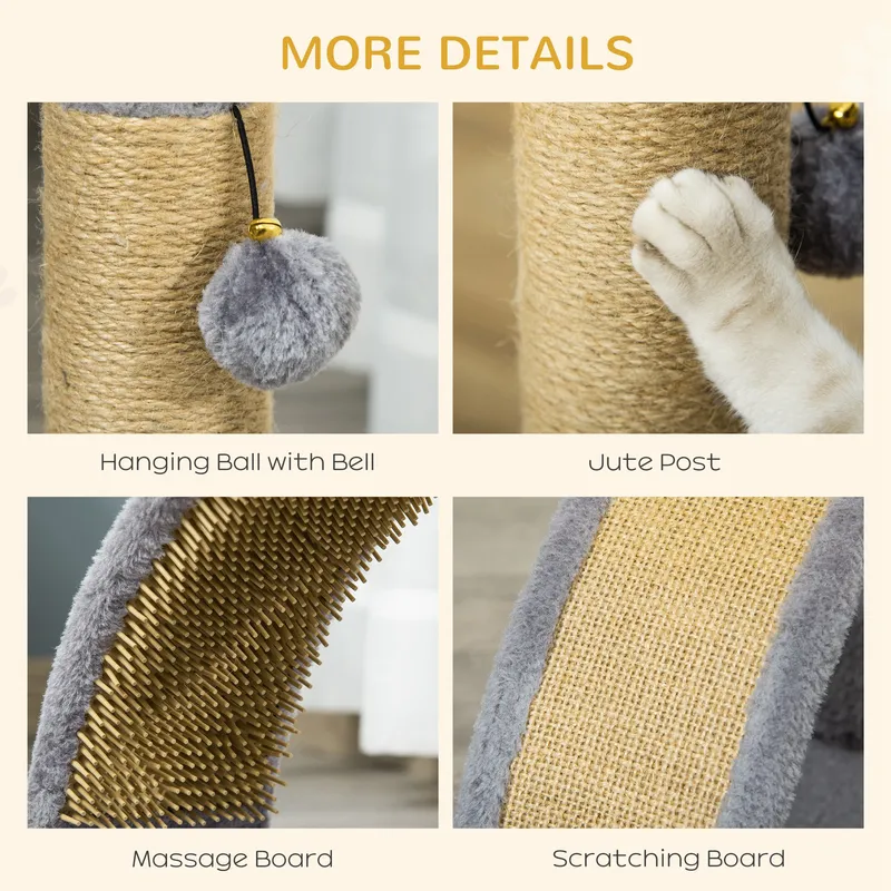 Cat Activity Center with Scratching Board