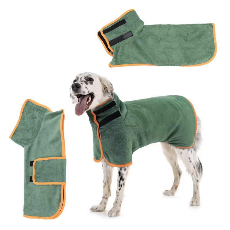 Microfiber Dog Bathrobe and Drying Towel image 6