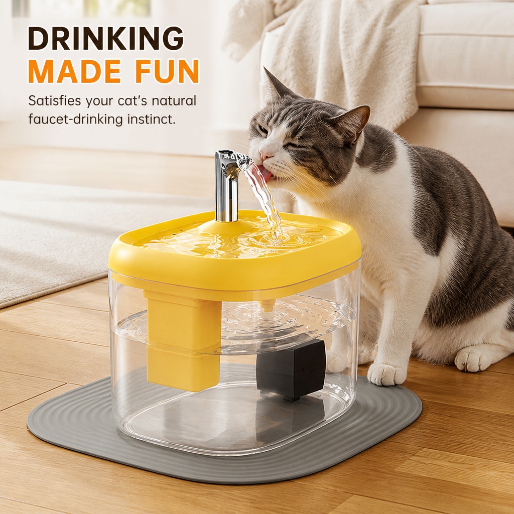 Transparent Automatic Pet Water Fountain image 5