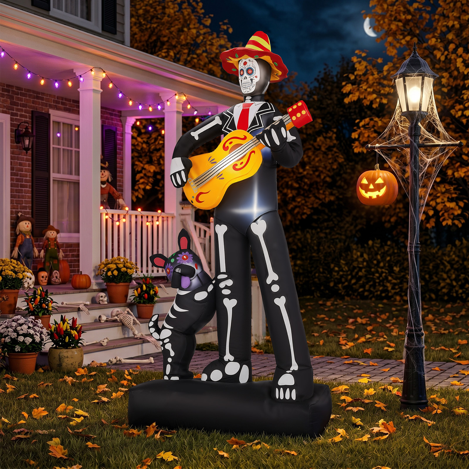 Ghostly Musician With Dog Halloween Inflatable image 10