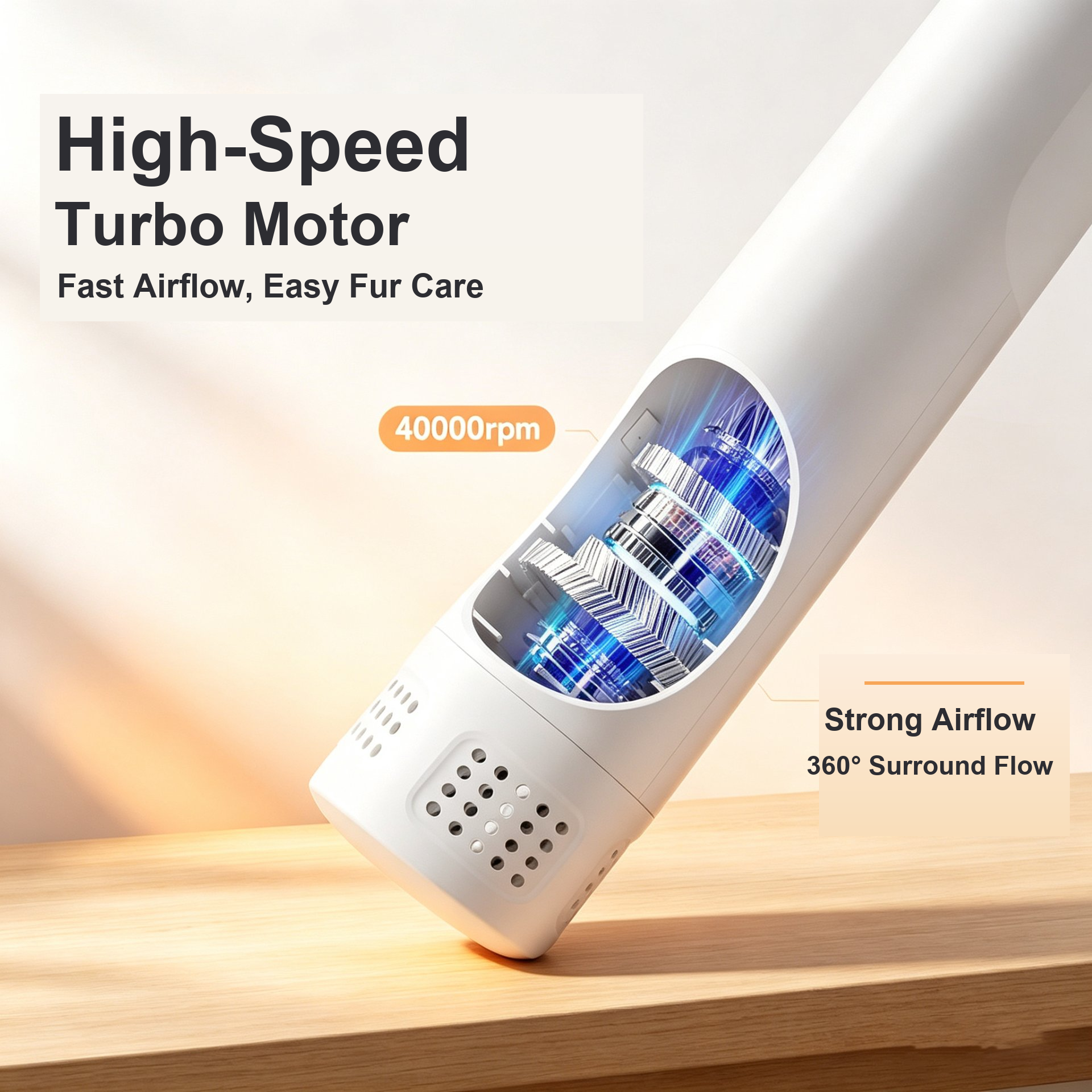 2-in-1 Pet Grooming Hair Dryer Brush image 5