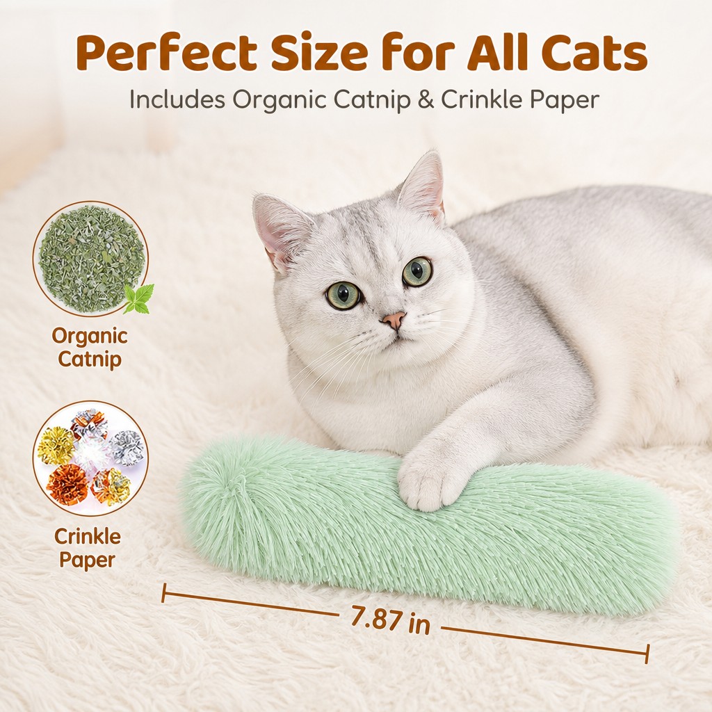 Crinkle Catnip Kicker Toy 3-Pack image 5