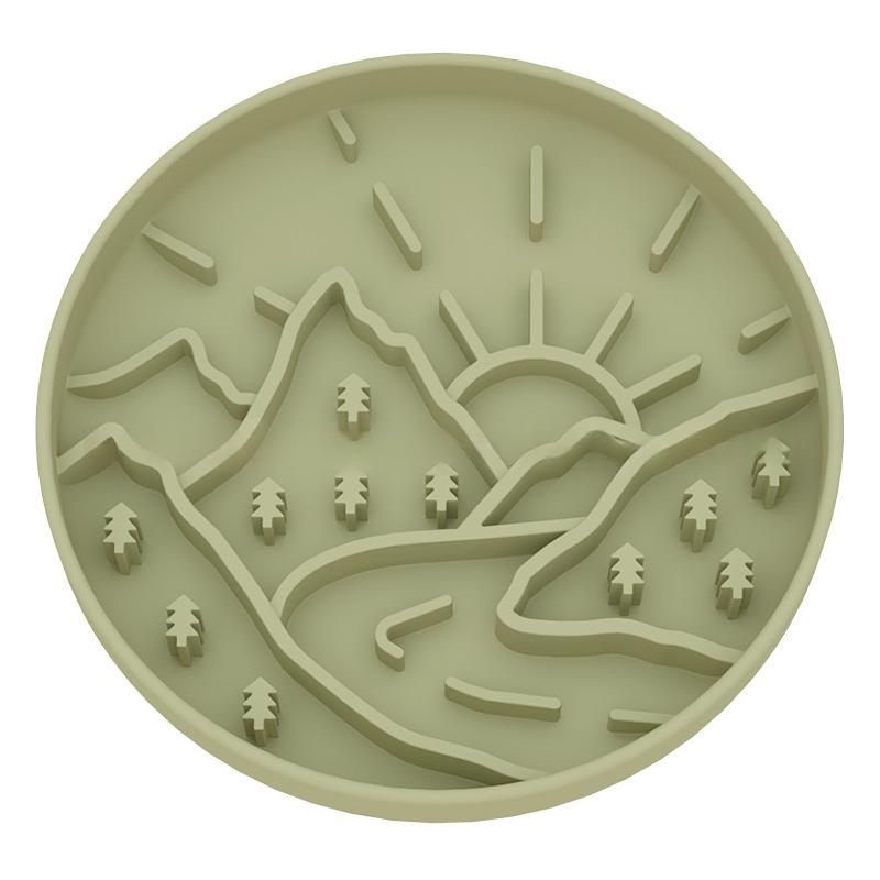 Dog Anti-choking Slow-feeding Silicone Dog Bowl