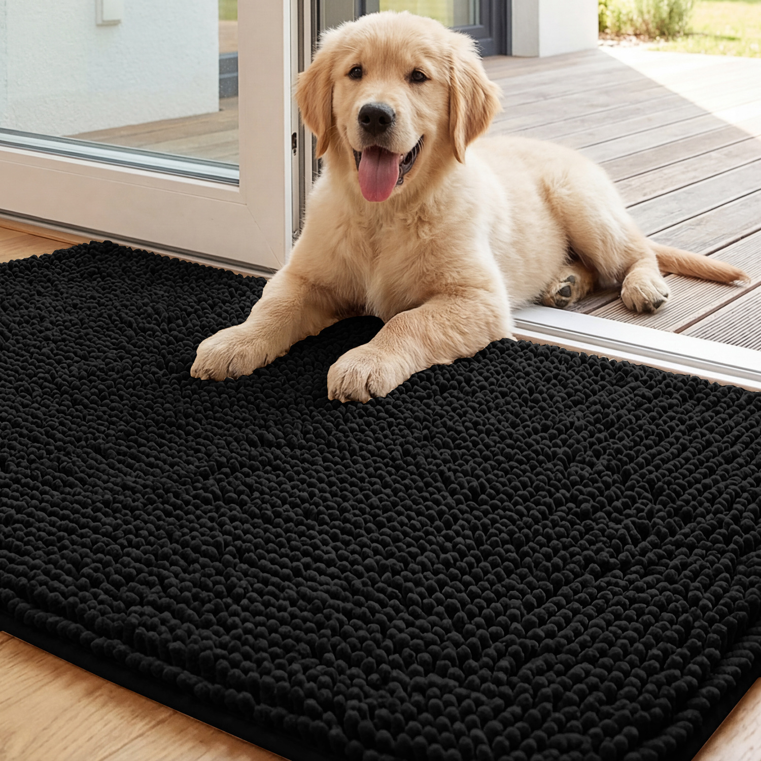 Absorbent Chenille Non-Slip Pet Mat image 4