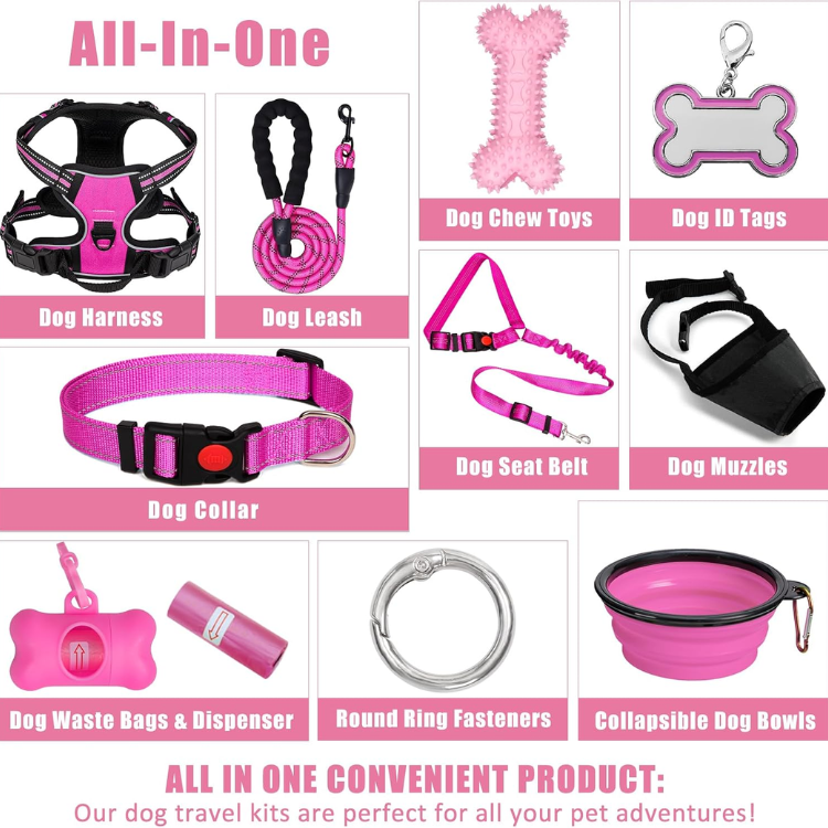Dog Harness Collar And Leash Set image 3