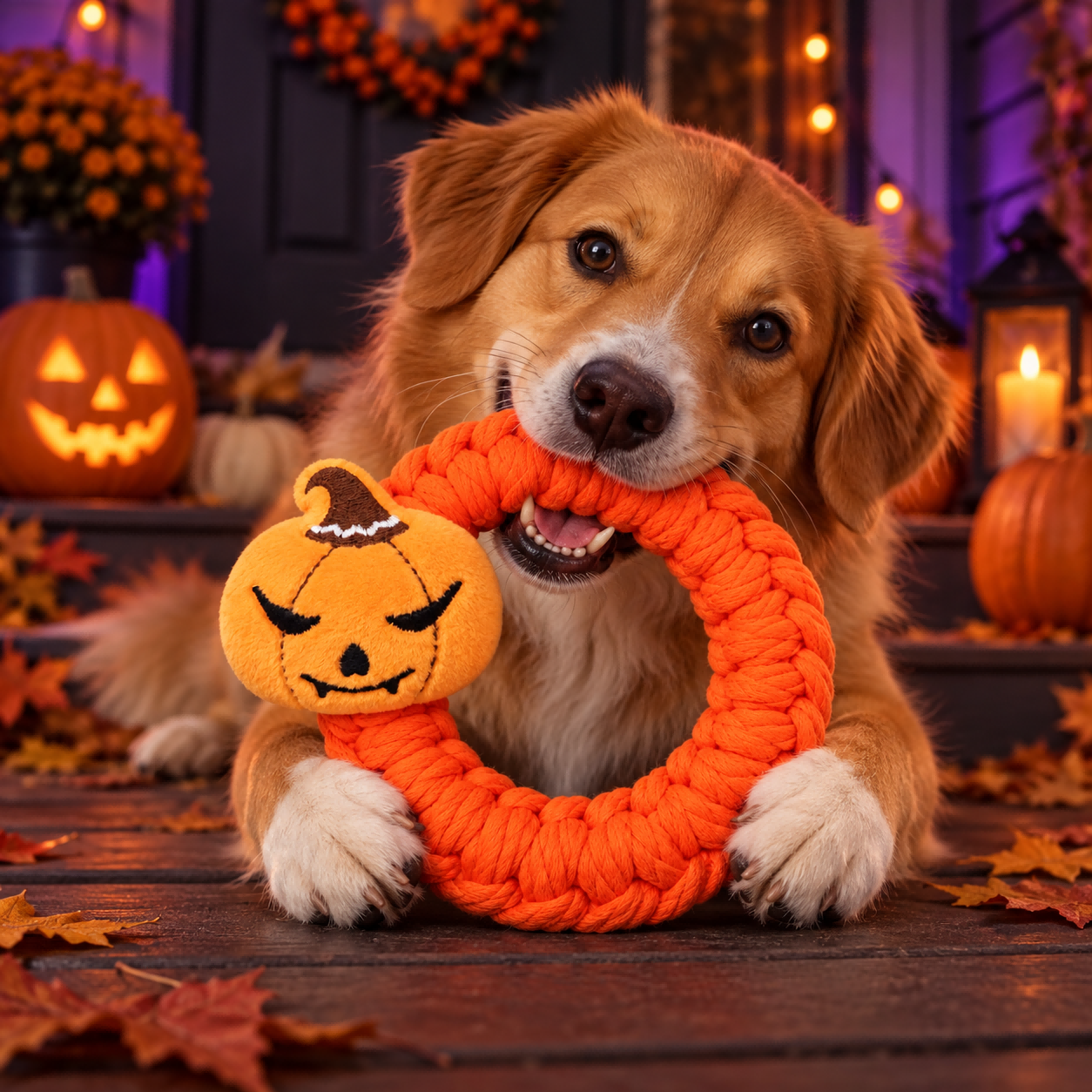 Halloween Spider Plush Tug Dog Toy image 3