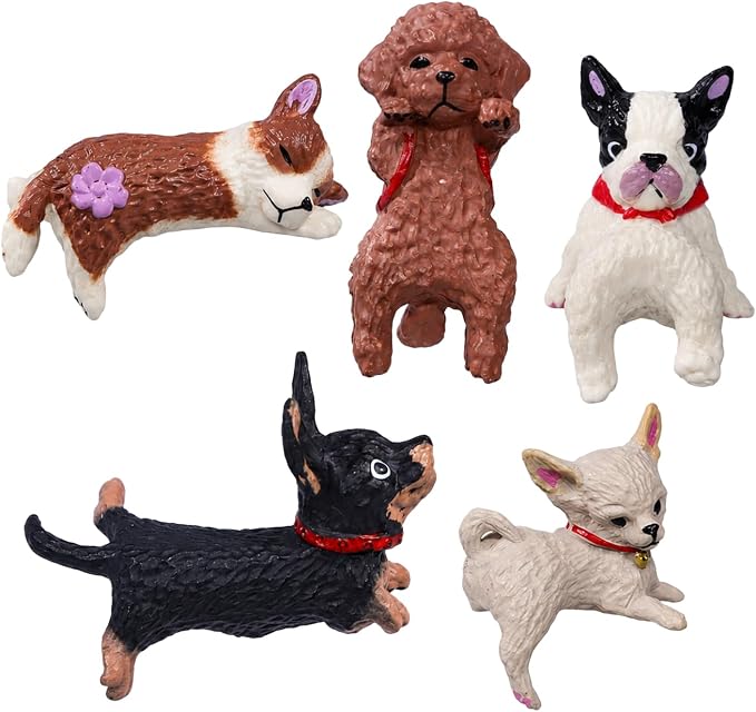 Mini Resin Dog Figurines Set image 5