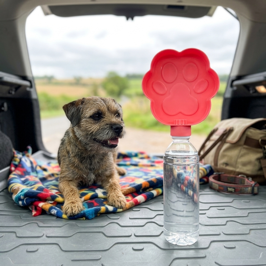 Portable Pet Water Bowl For Dogs, Outdoor Travel Bottle Attachment Bowl, Foldable Puppy Drinking Cup For Hiking Camping Walking image 6