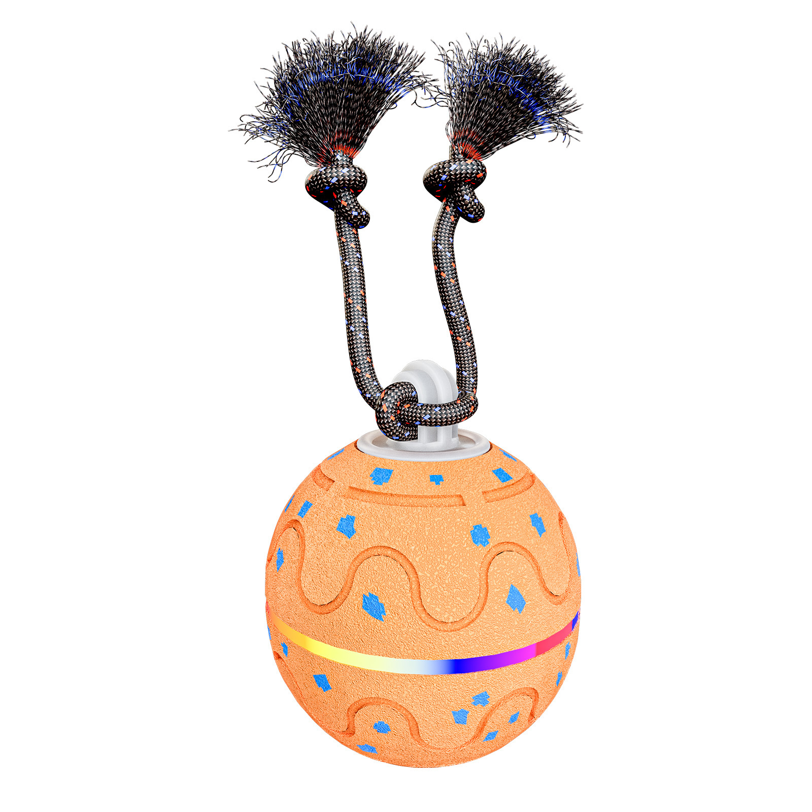 Smart ETPU Pet Toy Ball With Sound Light And Leash Powered By Electricity