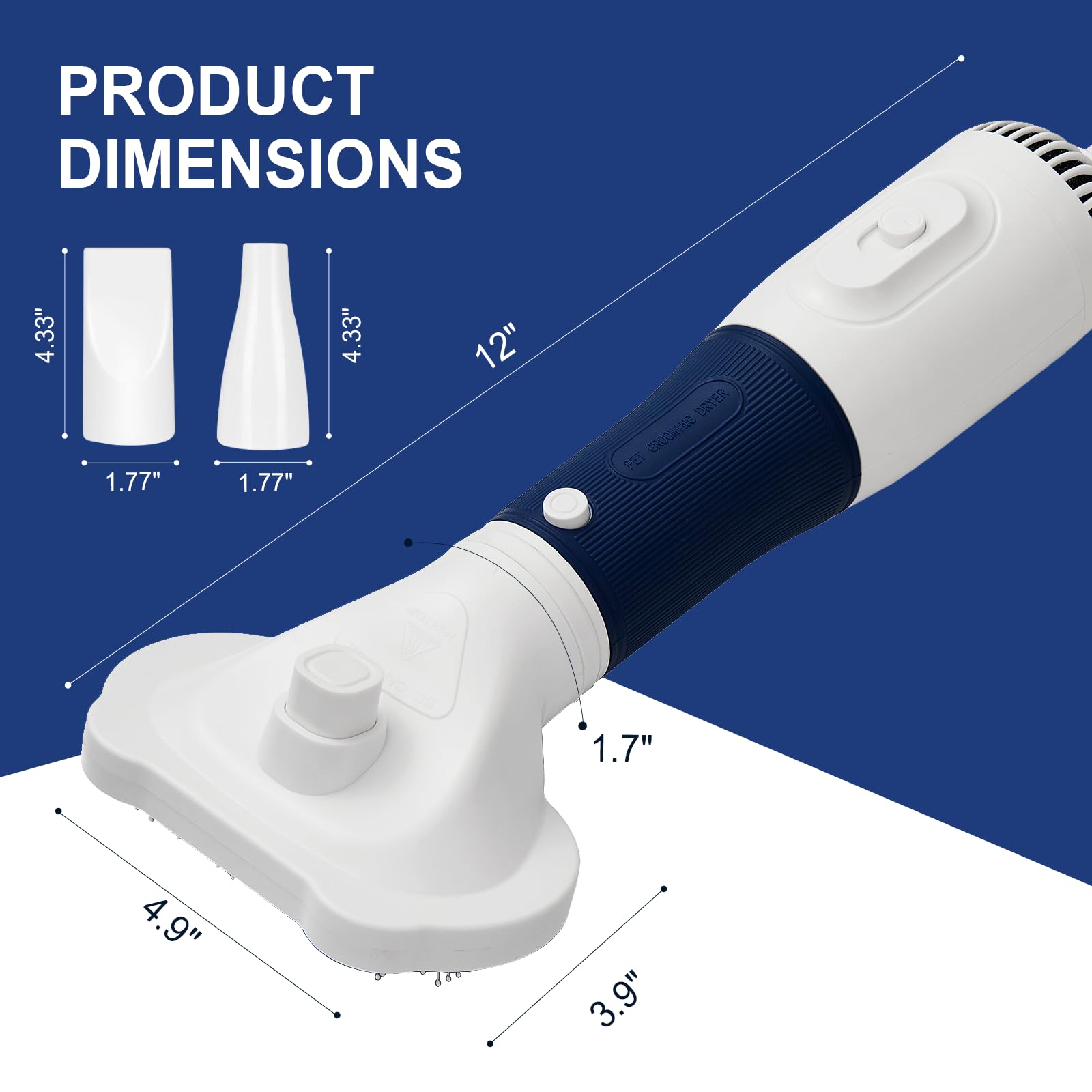 3-in-1 Pet Hair Dryer and Slicker Brush image 10