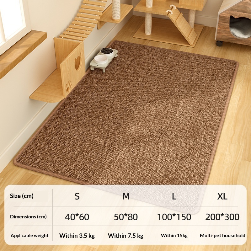 Cat Scratching Post And Cat Bed Integrated Carpet Mat