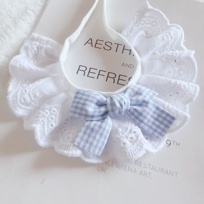 Cotton Lace Pet Bow Bib image 5