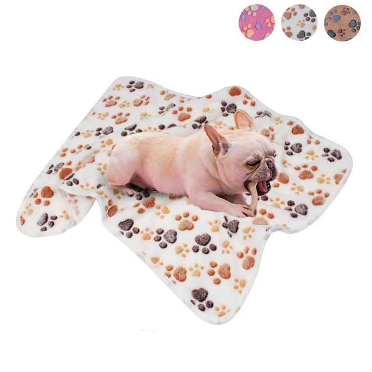 Soft Plush Paw Print Pet Blanket image 12