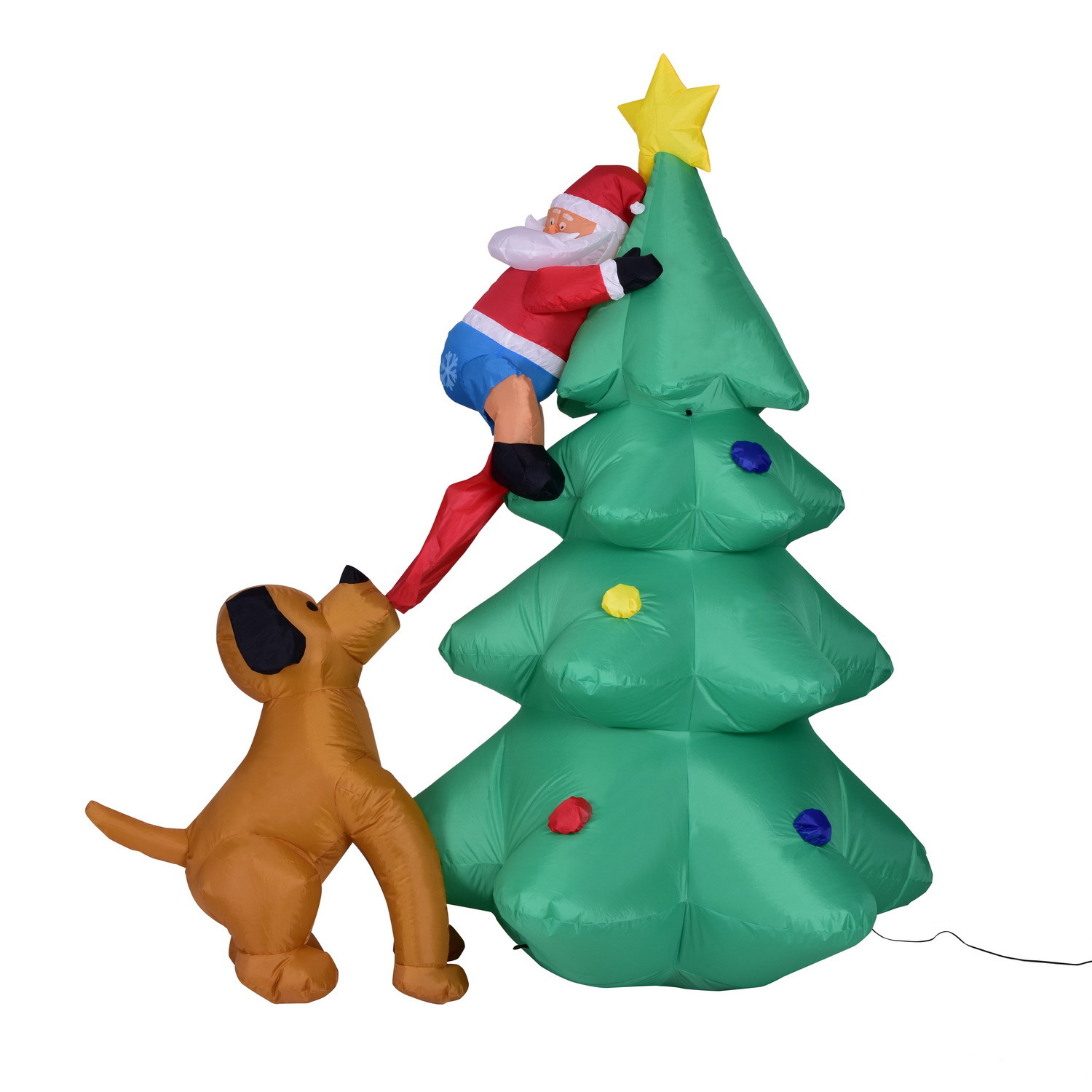 PlusPet Christmas Inflatable Dog and Tree image 3