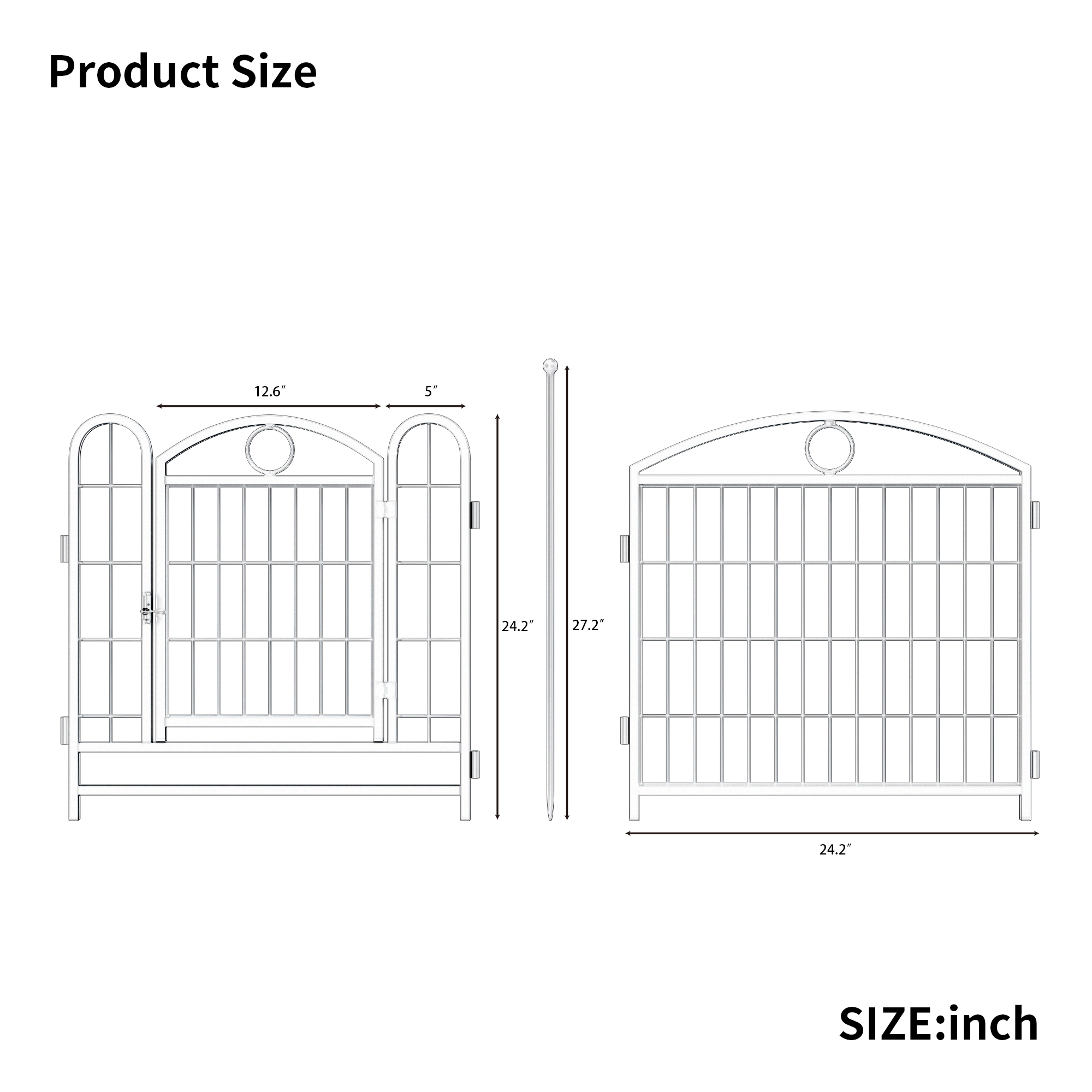 Dog Playpen Indoor 24 inch 8 Panels Metal Dog Pen Pet Dog Fence Outdoor Exercise Pen with Doors, Heavy Duty Dog Fence Puppy Pen for Large Medium Small Dogs Indoor Outdoor Foldable Pet Exercise Pen image 28