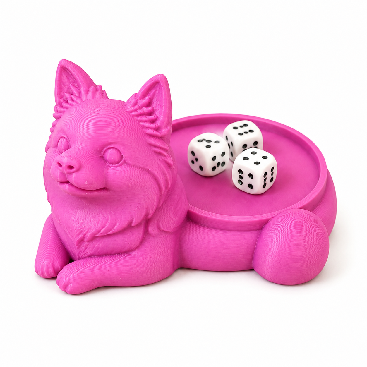 3D Printed Dog Mahjong Dice Tray image 2