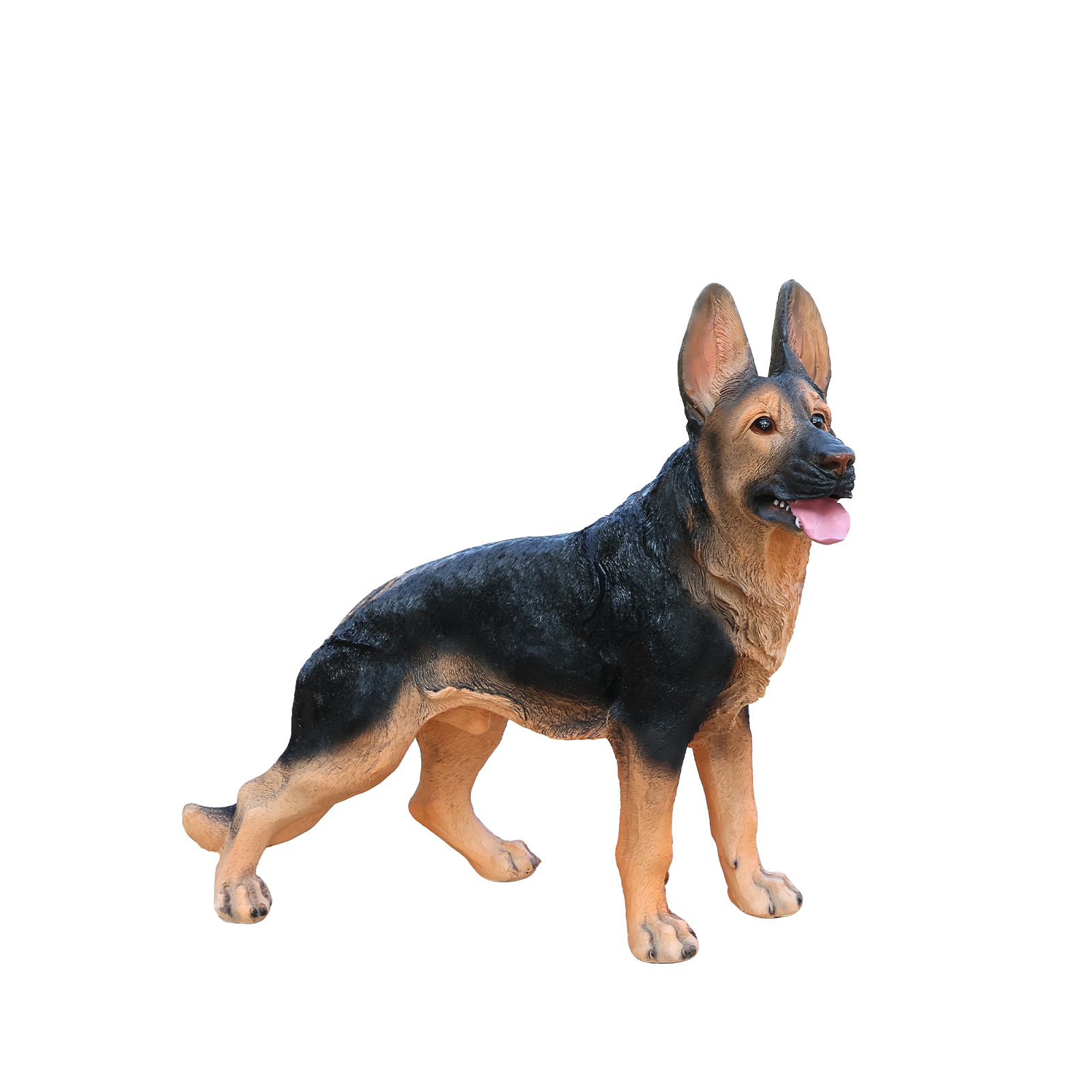 Outdoor German shepherd Dog Statue Greeter Garden Decor – Cute Puppy Sculpture for Yard Porch New Year Gift image 5