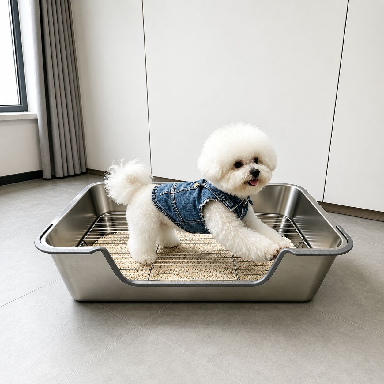 Dog Potty Anti-step Feces And Urine Tray Pet Litter Box image 2