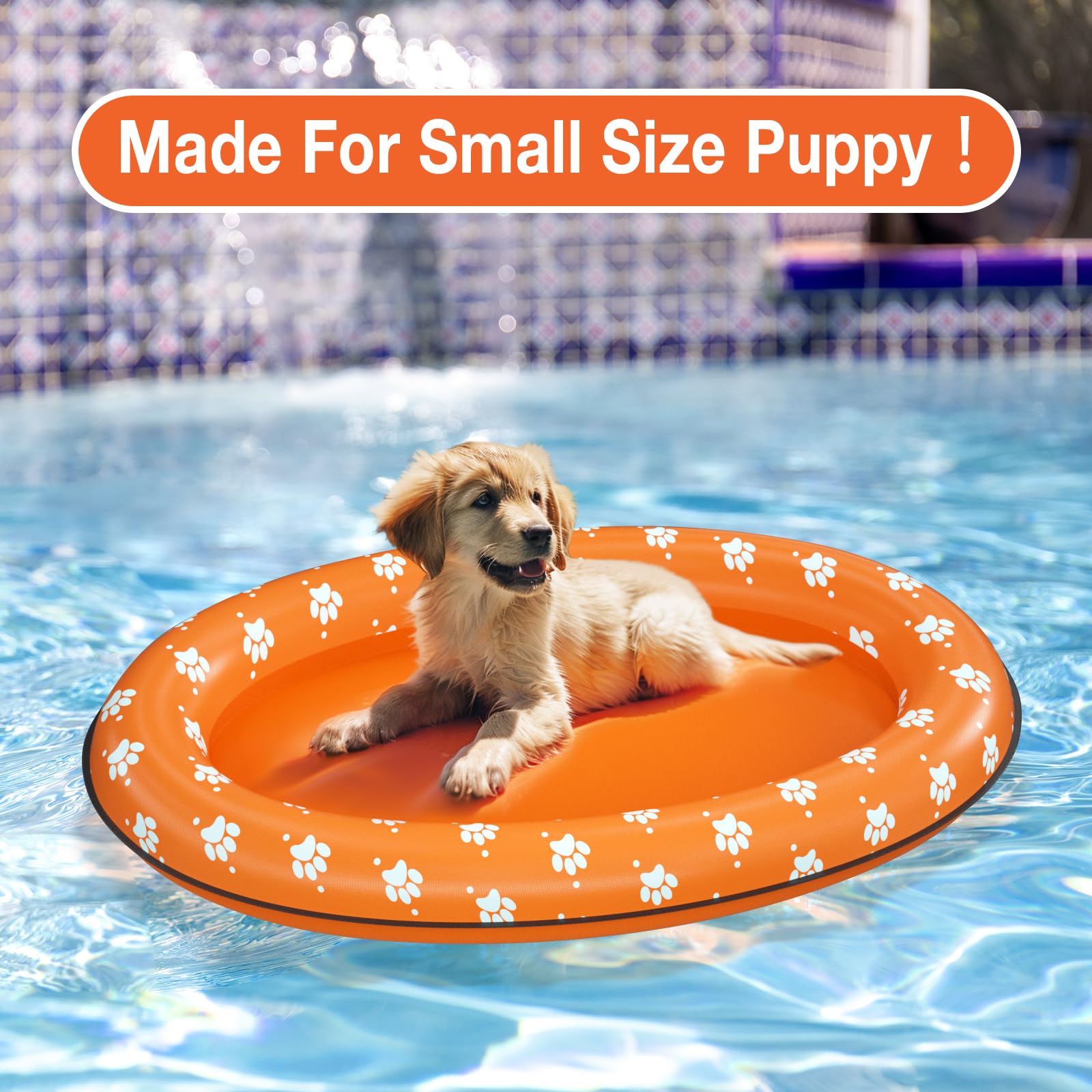 Pet Soft Dog Float Raft - Inflatable Dog Swimming Float For Summer image 13