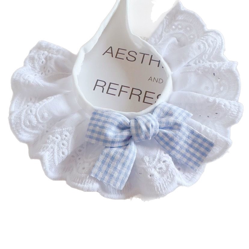 Cotton Lace Pet Bow Bib image 4