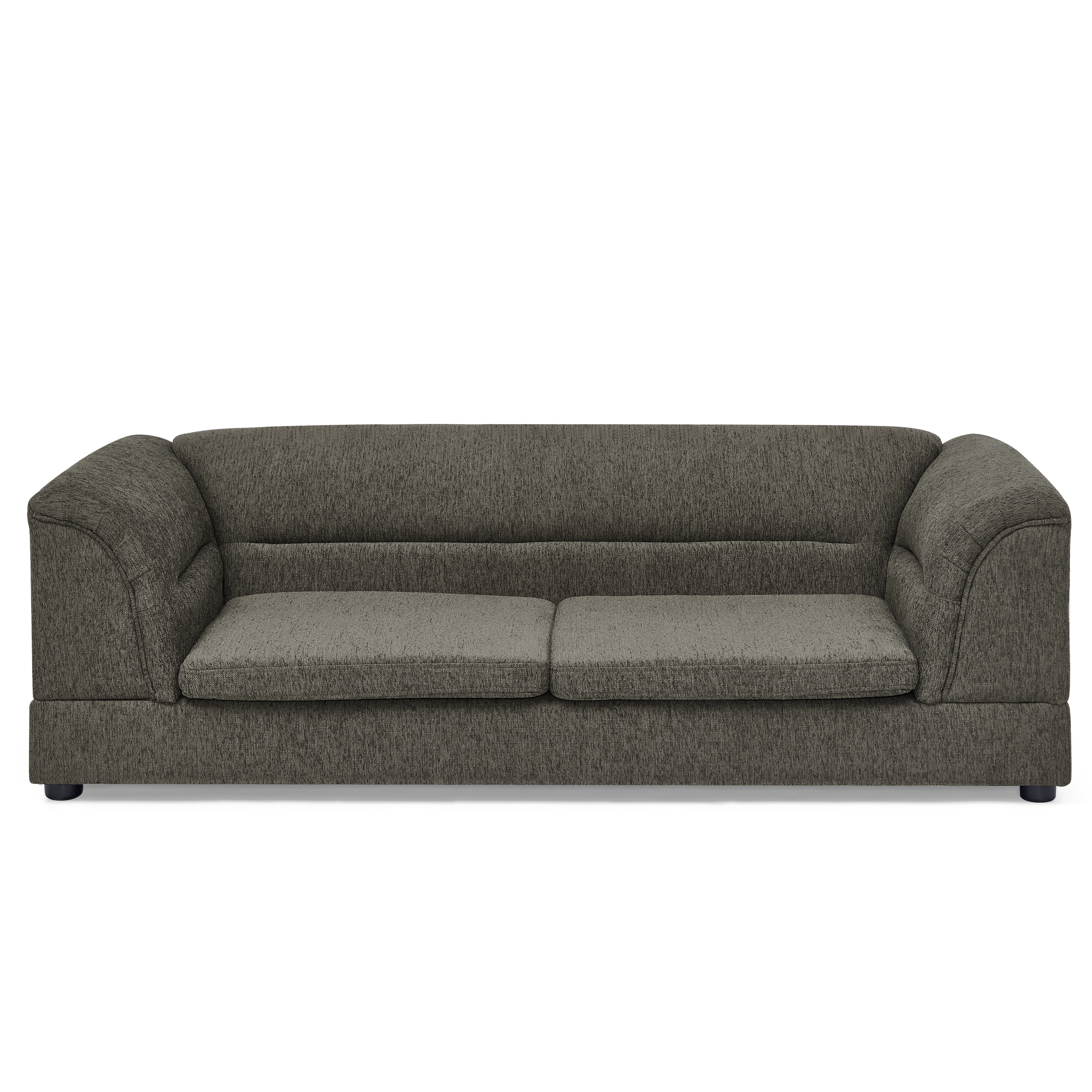 Oversized Pet Sofa, Curved Armrest Rectangular Dog Sofa, Linen Fabric Comfort Pet Couch for Large & Oversized Dogs-Dark Gray image 10