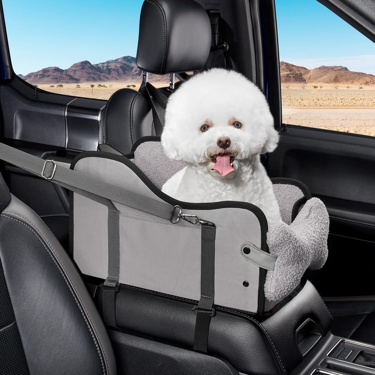 Center Console Dog Car Seat,Dog Car Seats For Small Dogs With Soft Mattress,Pet Puppy Cars Seat image 2