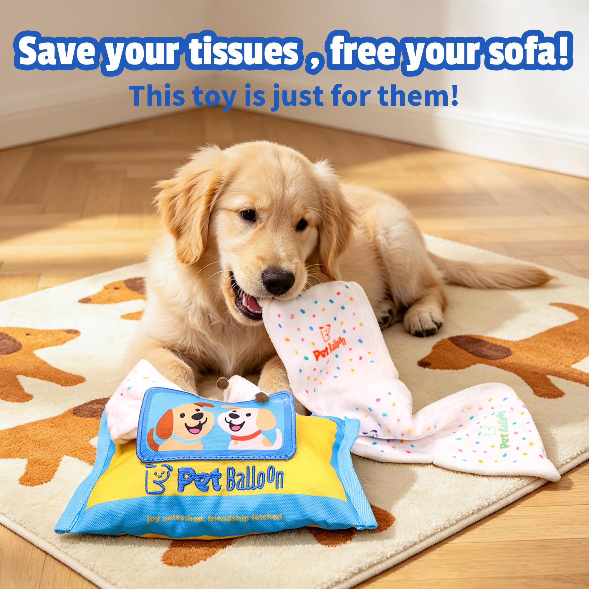 Interactive Dog Tissue Box Snuffle Toy image 2
