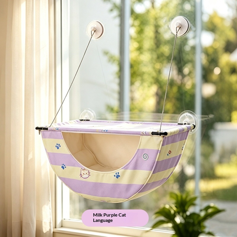 Cat Hammock Window-Hanging Strong Suction-Cup Cat Bed image 7