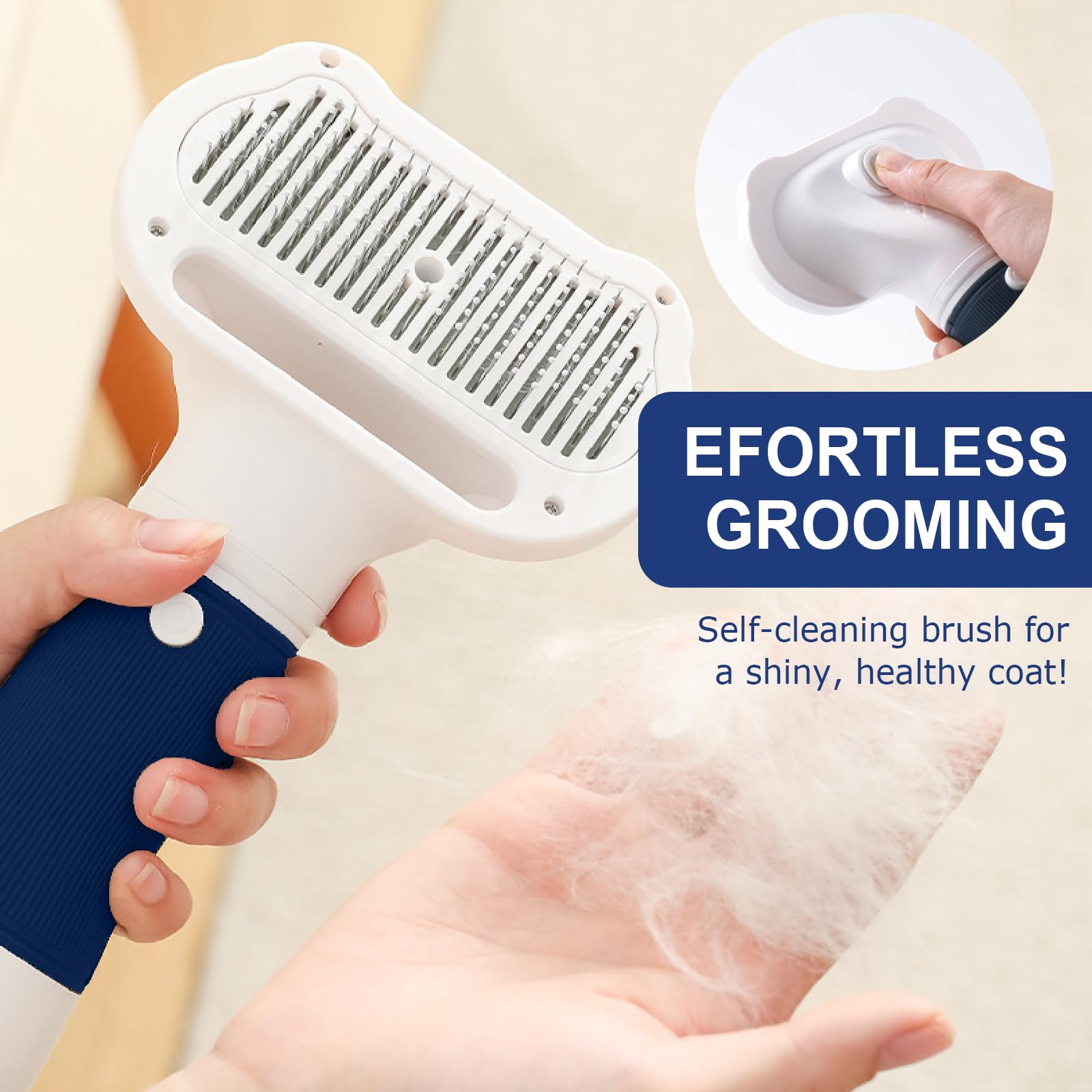 3-in-1 Pet Hair Dryer and Slicker Brush image 6