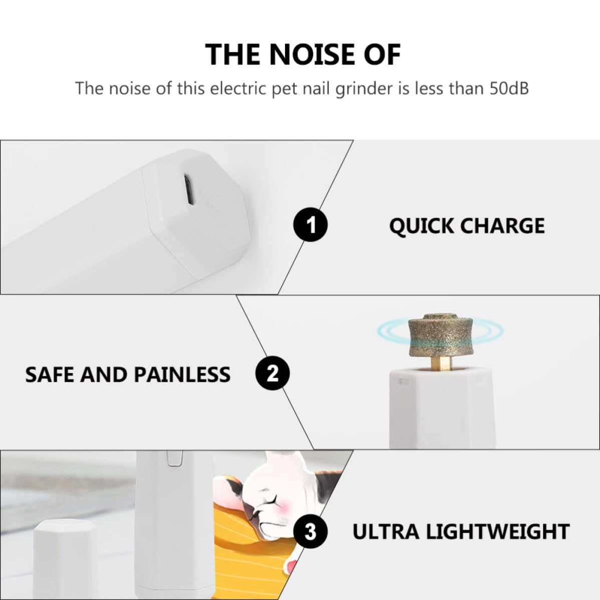 Electric Dog Nail Grinder with USB Charging image 3