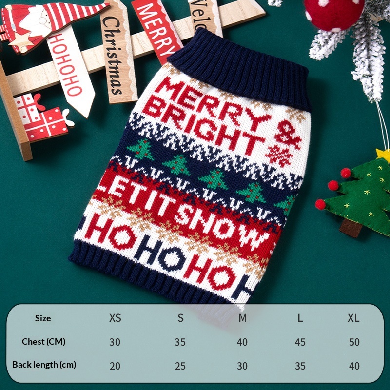 Santa Knitted Dog Sweater image 11