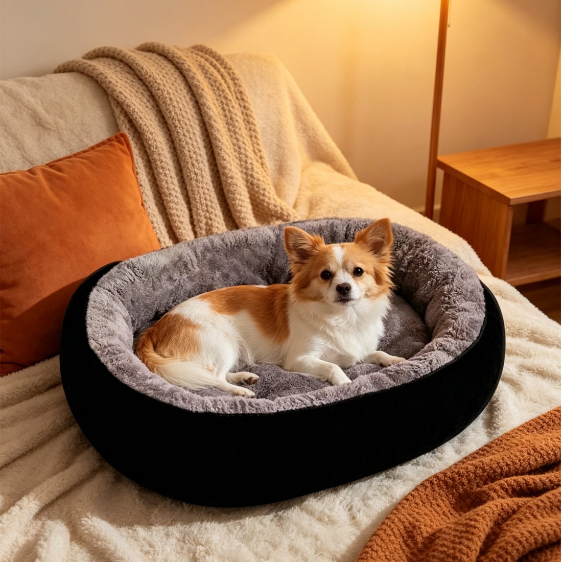 Soft Fleece Washable Pet Cushion Bed image 9