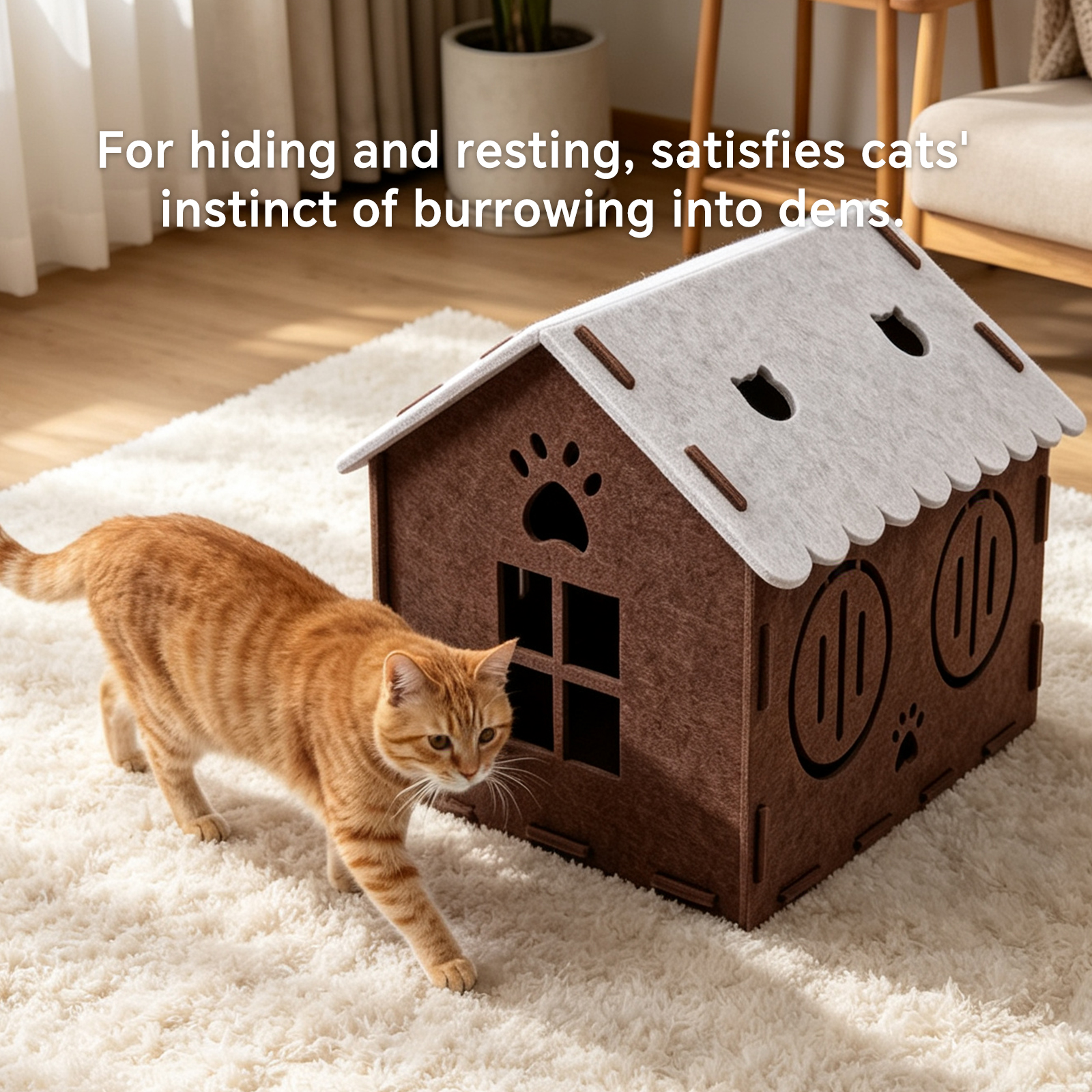 Tent-style House Cat Bed image 8