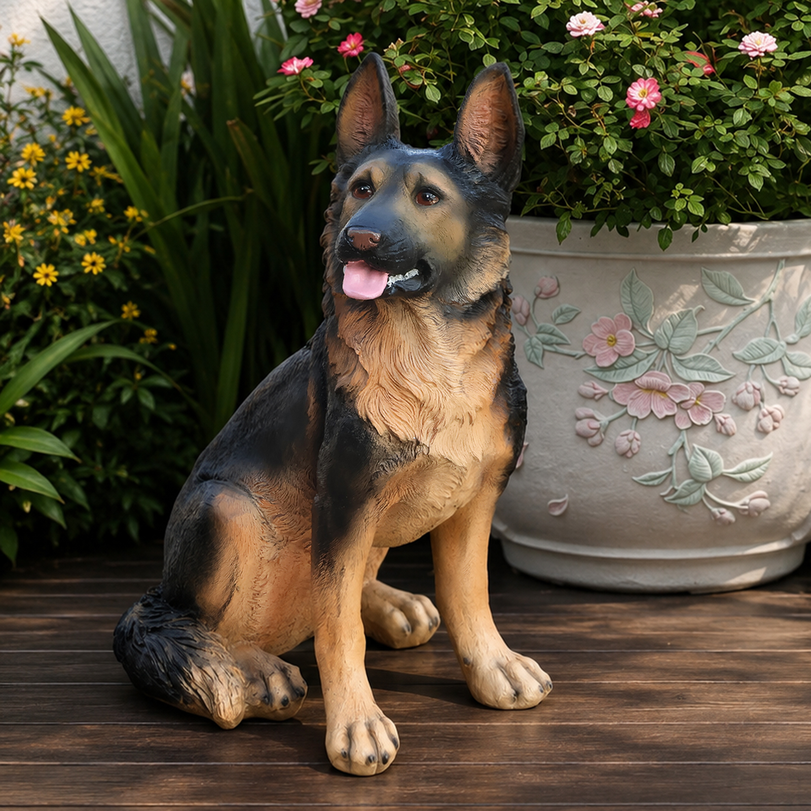 Outdoor Dog Statues German Shepherd Dog Statue for Garden image 14