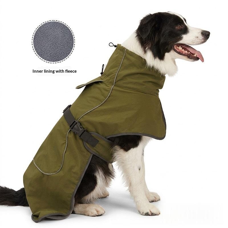 Pet Dog Clothing Winter Fleece-lined Warm Windbreaker image 4
