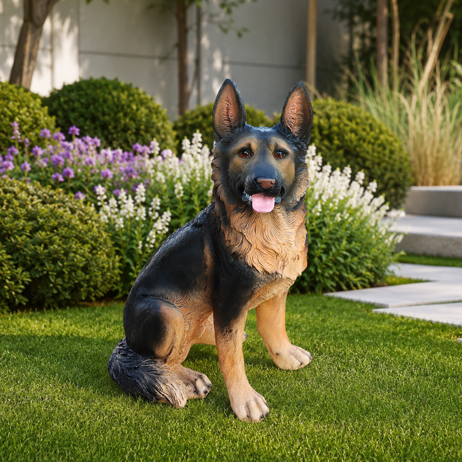 Outdoor Dog Statues German Shepherd Dog Statue for Garden image 13