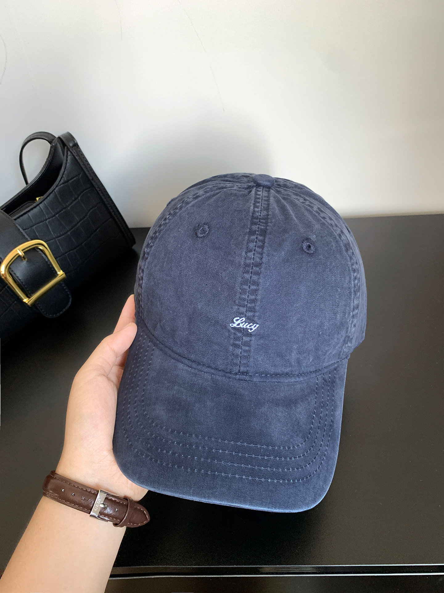 Water-washed Distressed Baseball Cap For Women image 4