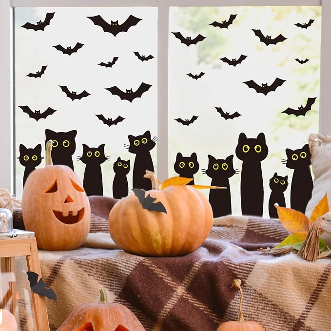 Halloween Black Cat Window Clings image 2