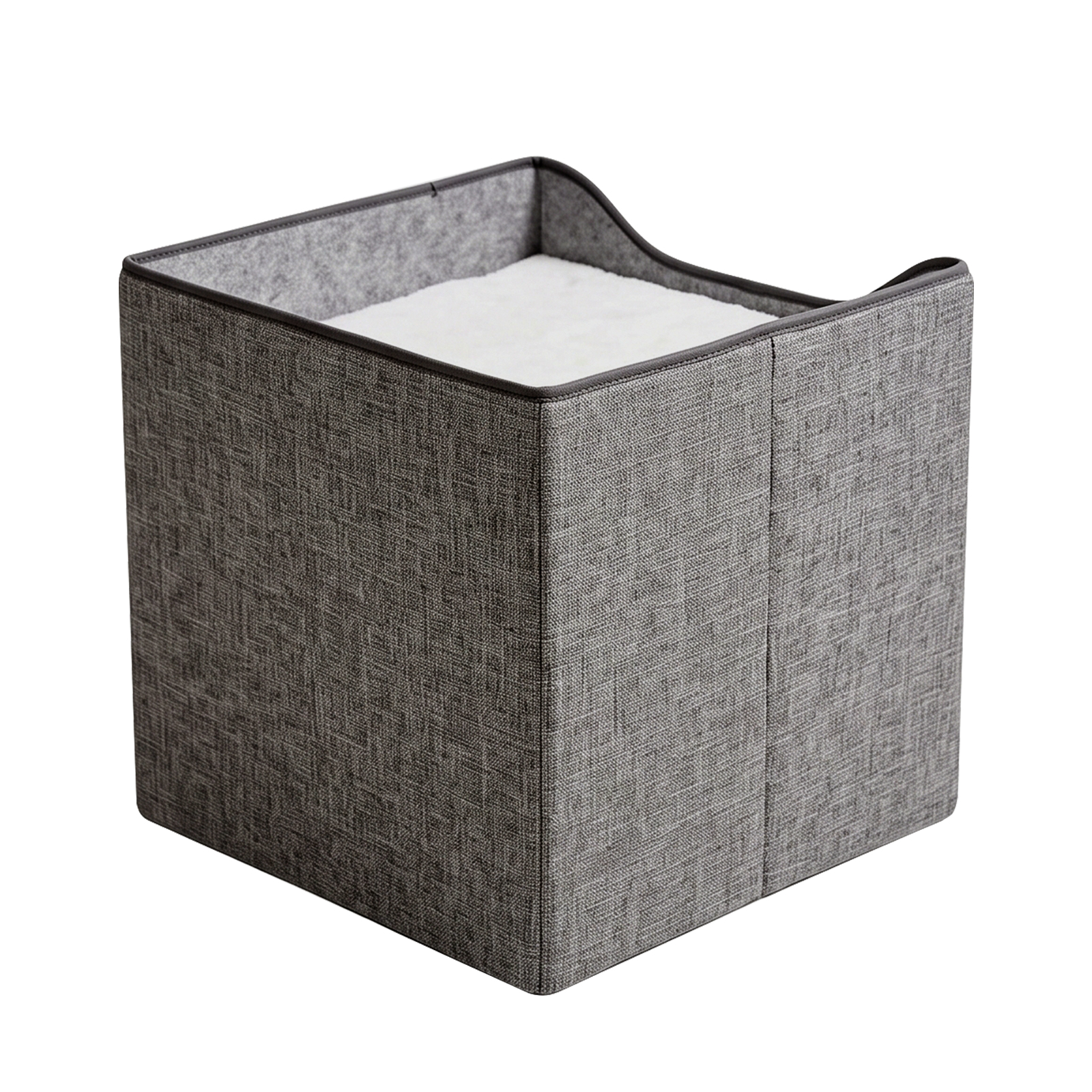 Arched Cat Bed In Green And Gray Color image 11