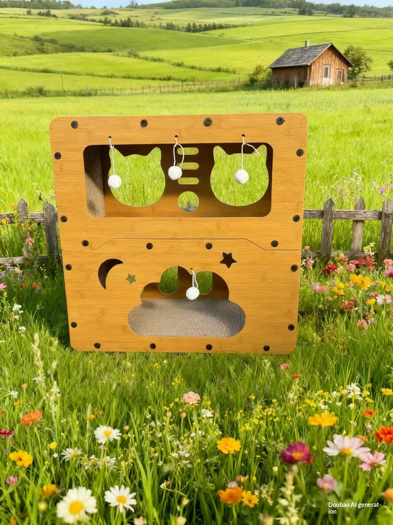 Pet Cat Bed, Upright Cat Scratching Board, Cat Tunnel, Cat Toy, Self image 8