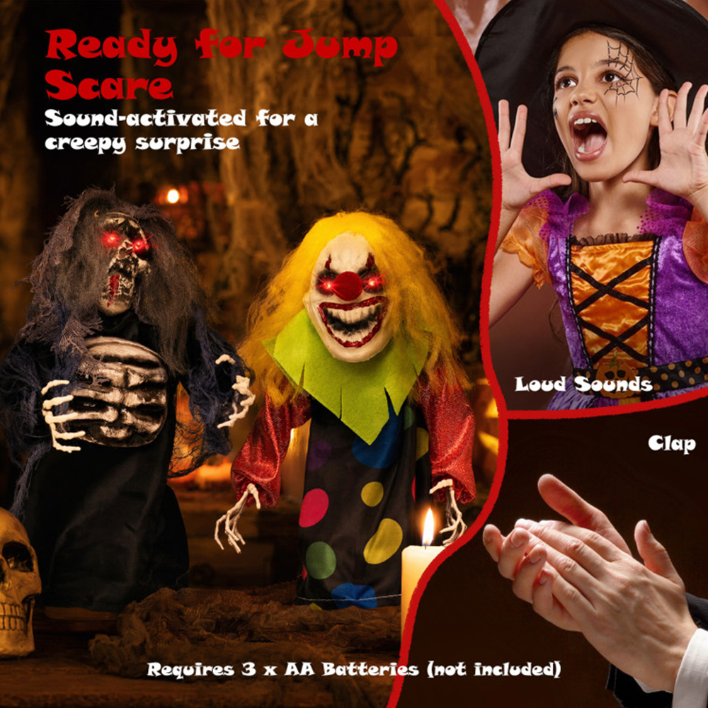 Halloween Clown and Reaper Tabletop Decor image 8