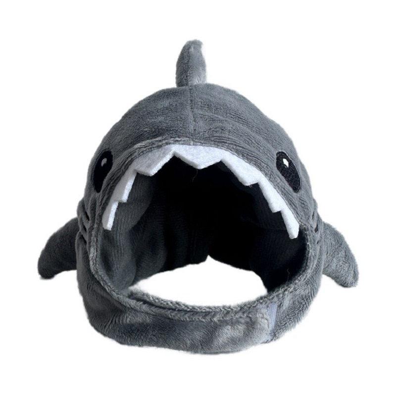 Warm Pet Cat Shark Headgear image 4