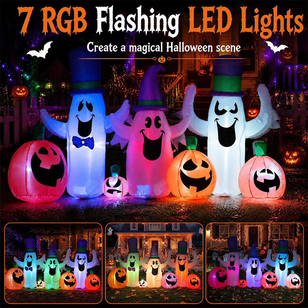 Halloween Inflatable Ghosts And Pumpkins image 8