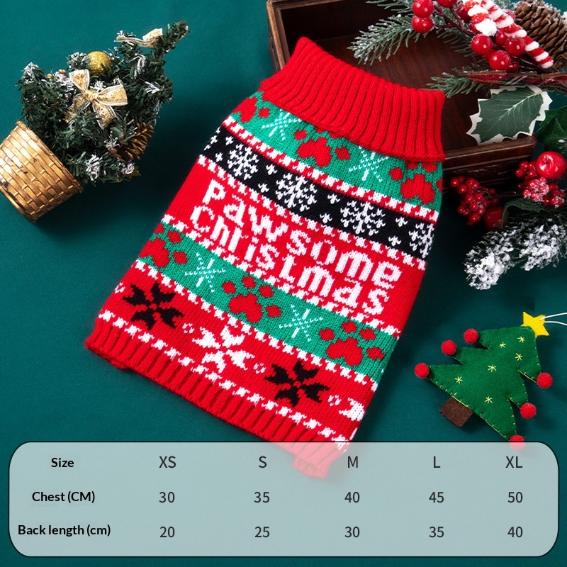 Santa Knitted Dog Sweater image 8