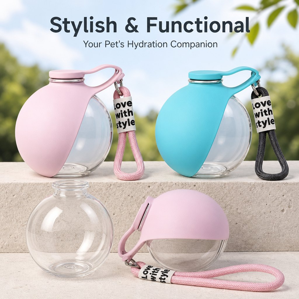 Portable Dog Water Bottle with Silicone Bowl image 6