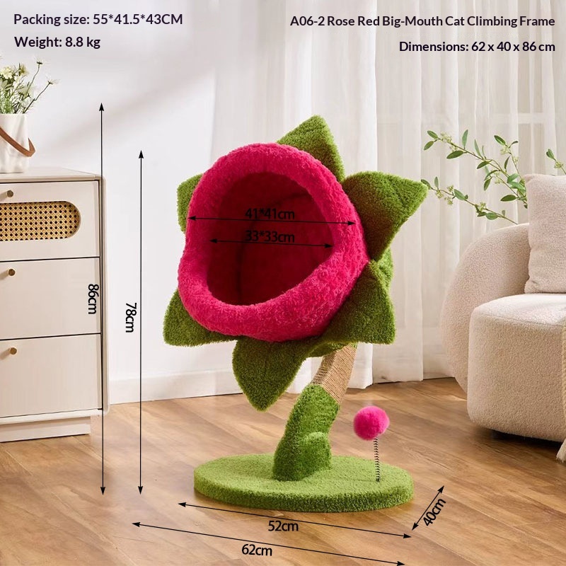 Big-Mouth Flower Carnivorous Plant Cat Climbing Frame image 3